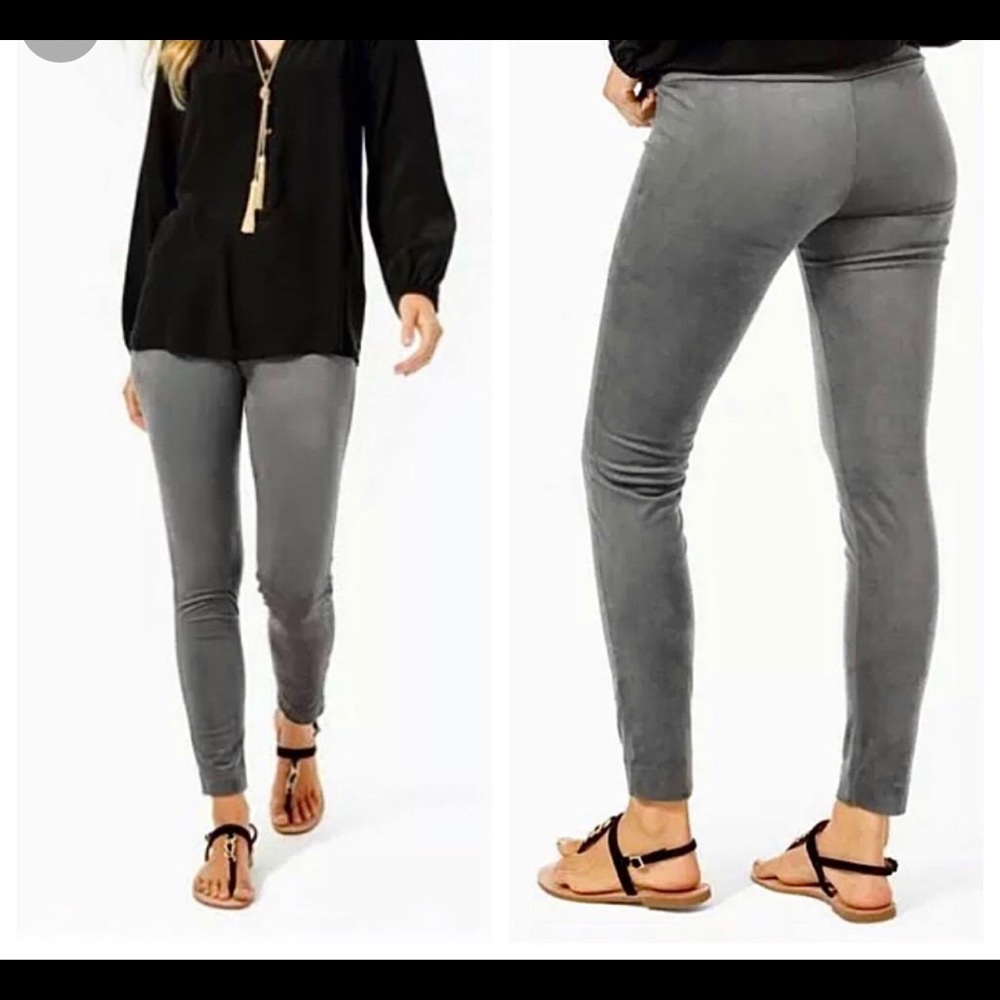 NWT Lilly Pulitzer Desi suede leggings